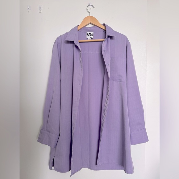 Lola May Purple shirt dress US10 - Picture 3 of 3